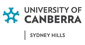 University logo with blue emblem